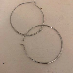 Henri Bendel- Silver Hoops